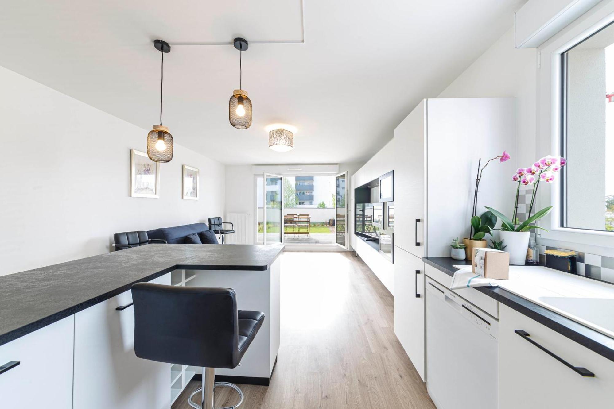 T2 Terrasse -Terra Botanica Et Aquavita Apartment อองเชร์ ภายนอก รูปภาพ